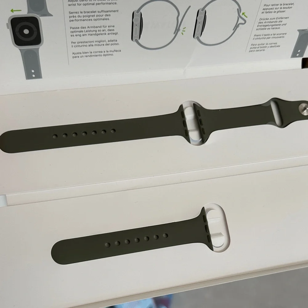 Green Apple Watch Silicone Sport Band